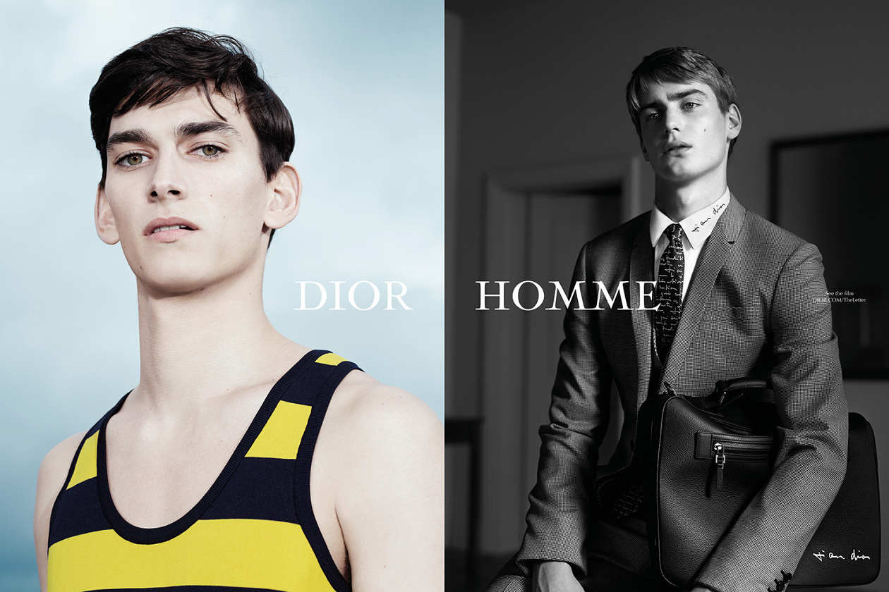 Dior Homme été 2015 la lettre campagne pub