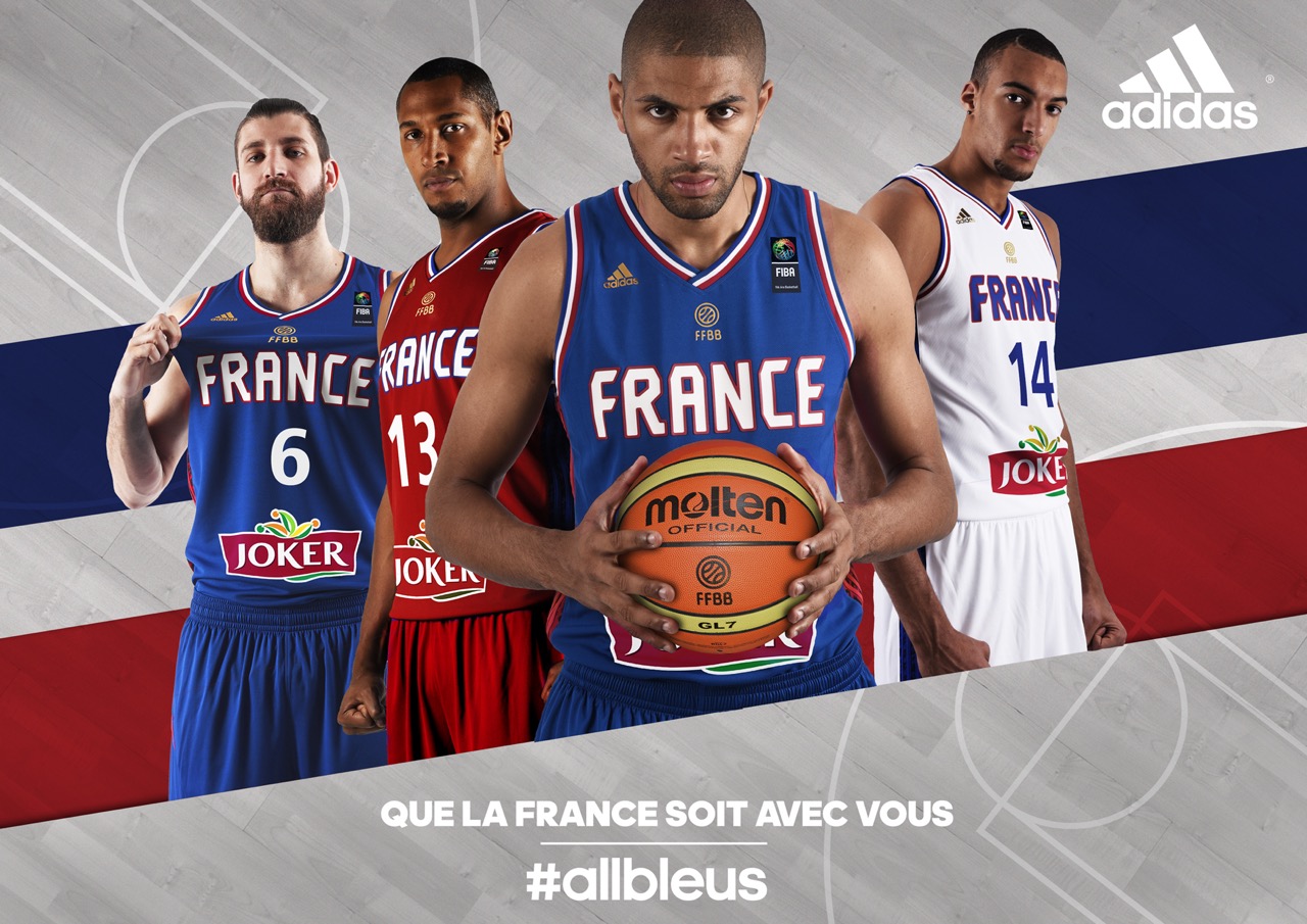 adidas dévoile les maillots de l'Equipe de France de Basket pour l'Euro 2015 !