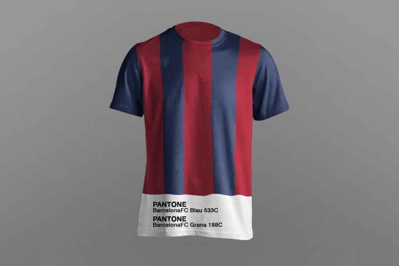 Paulo Oliveira imagine des maillots de football à la sauce Pantone