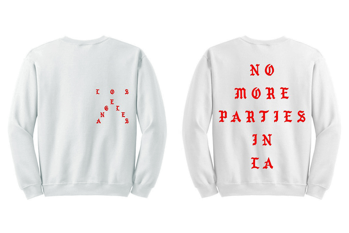 Le nouveau sweatshirt "No More Parties In L.A de Kanye West"